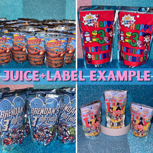 Custom 6 fl oz Juice Pouches